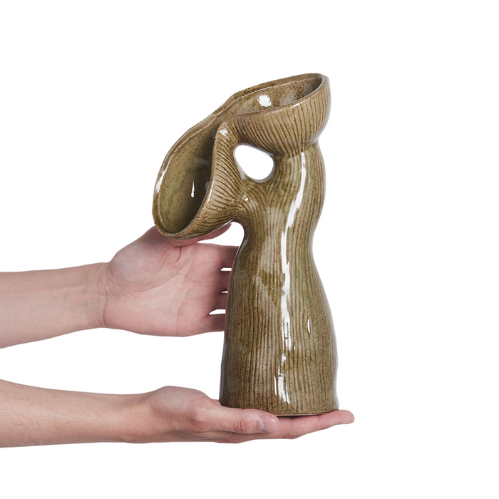 Vaso per fiori in gres verde 28 cm impermeabile Soggiorno Camera da letto Sala da pranzo Accessori per la casa