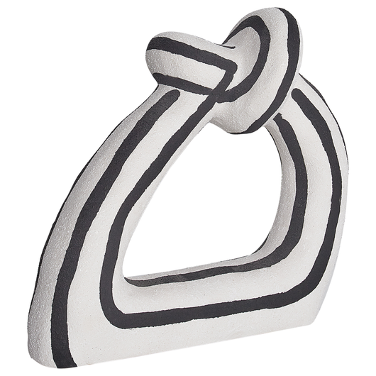 Figurina decorativa in gres bianco e nero Impermeabile Soggiorno Camera da letto Sala da pranzo Accessori per la casa Decorazione