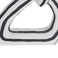 Figurina decorativa in gres bianco e nero Impermeabile Soggiorno Camera da letto Sala da pranzo Accessori per la casa Decorazione