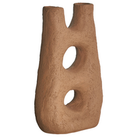 Vaso per fiori in gres marrone 28 cm Impermeabile Soggiorno Camera da letto Sala da pranzo Accessori per la casa