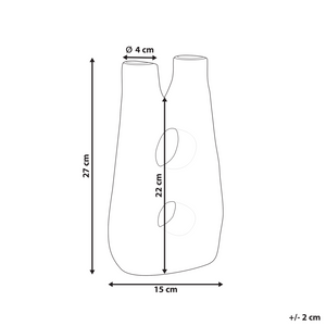 Vaso per fiori in gres marrone 28 cm Impermeabile Soggiorno Camera da letto Sala da pranzo Accessori per la casa