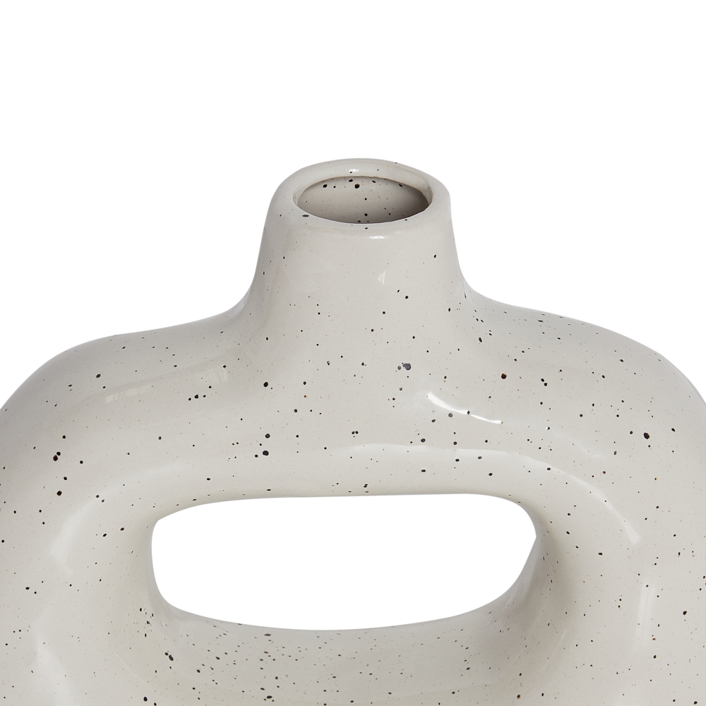 Vaso per fiori Gres bianco Decorazione per interni Pezzo Design moderno Impermeabile