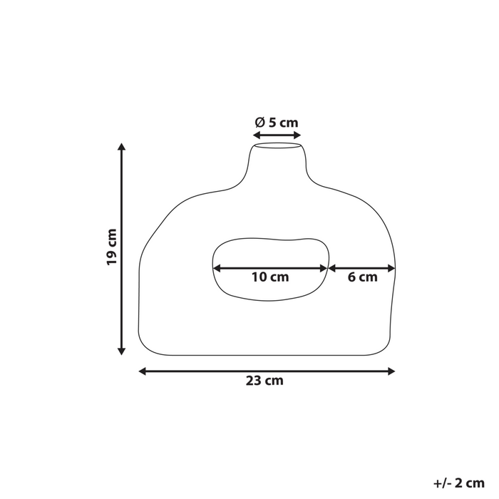 Vaso per fiori Gres bianco Decorazione per interni Pezzo Design moderno Impermeabile