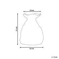 Vaso per fiori Gres bianco Decorazione per interni Pezzo Design moderno Impermeabile