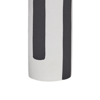 Vaso di fiori Bianco e nero Gres Decorazione per interni Pezzo di design moderno Impermeabile