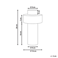 Vaso di fiori Bianco e nero Gres Decorazione per interni Pezzo di design moderno Impermeabile
