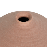 Vaso da fiori marrone in gres per interni con manico Design moderno Impermeabile