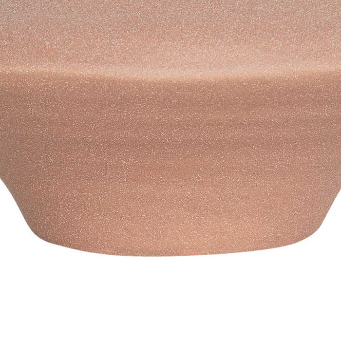 Vaso da fiori marrone in gres per interni con manico Design moderno Impermeabile