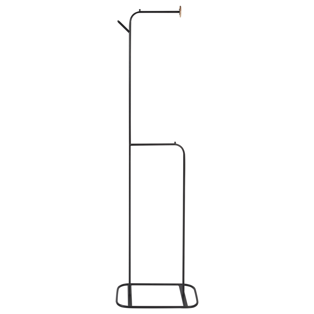 Appendiabiti in ferro nero in metallo da 171 cm