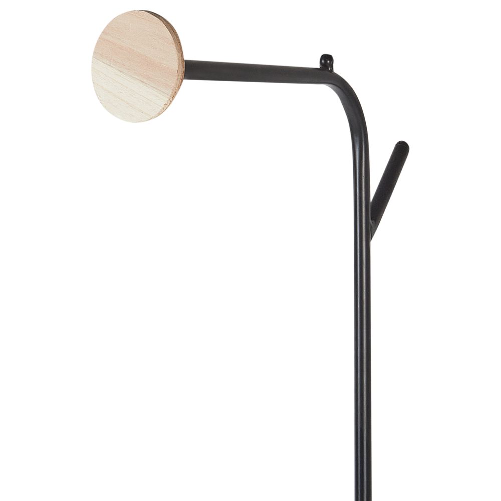 Appendiabiti in ferro nero in metallo da 171 cm