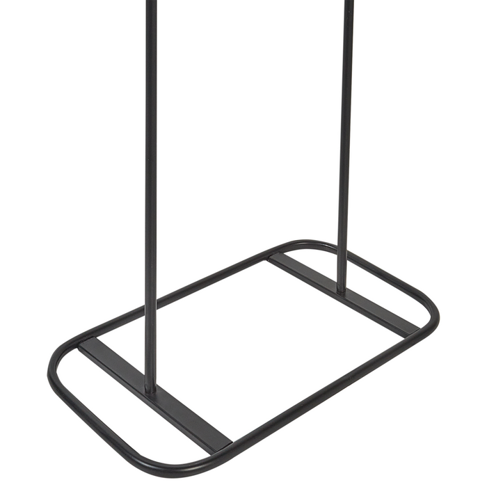 Appendiabiti in ferro nero in metallo da 171 cm