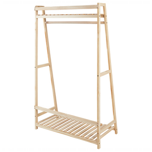 Appendiabiti in legno chiaro di bambù 135 cm a libera installazione