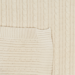 Coperta in Cotone color Beige Copriletto Stile Boho 110 x 180 cm camera da letto salotto