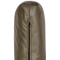 Chaise longue in ecopelle con inserti verde lato destro stile moderno tradizionale