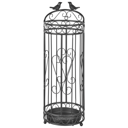 Portaombrelli in metallo e ferro per soggiorno e corridoio nero