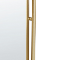 Specchio da parete con ganci e mensole Oro 72 x 80 cm Forma ovale Appeso Decorazione corridoio