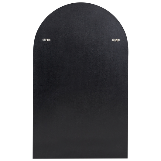 Specchio da parete marrone 58 x 99 cm forma ovale appeso decorazione corridoio