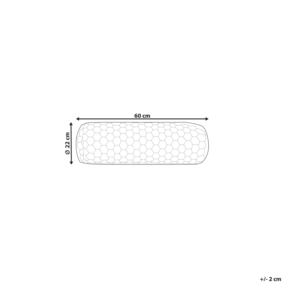 Cuscino decorativo in pelo sintetico di lana lungo a tinta unita rosa 22 x 60 cm stile elegante