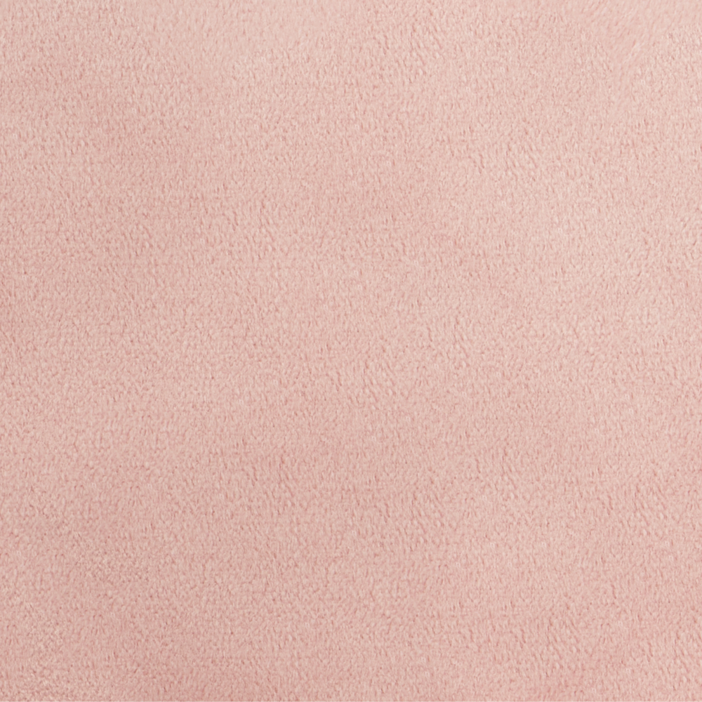 Cuscino decorativo tondo in velluto rosa 30 x 30 cm con nappe federa rimovibile