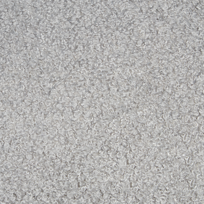 Cuscino decorativo tondo in tessuto bouclè grigio 30 x 30 cm accessorio soggiorno