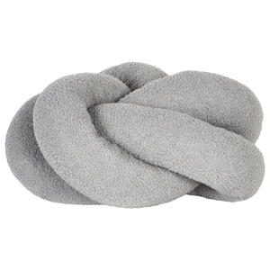 Cuscino decorativo Grigio Boucle a Nodo 45 x 45 cm Accessori decorativi