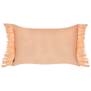 Set di 2 cuscini in cotone con nappe 40 x 60 cm arancione soggiorno elegante accogliente