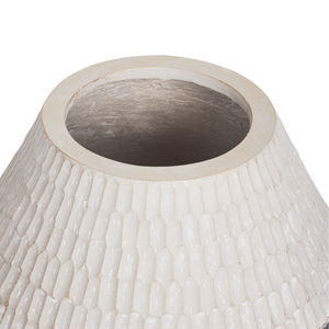 Vaso da fiori tradizionale da interno per esterni in ossido di magnesio beige stile boho