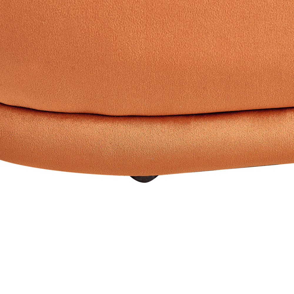 Panca decorativa in velluto arancione soggiorno camera da letto moderno