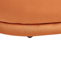 Panca decorativa in velluto arancione soggiorno camera da letto moderno