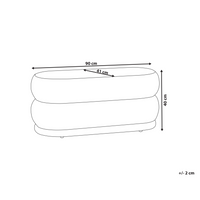Panca decorativa in velluto arancione soggiorno camera da letto moderno