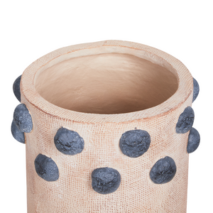Vaso per piante Sabbia Beige Magnesio Base rotonda in legno massiccio Vaso per piante alte