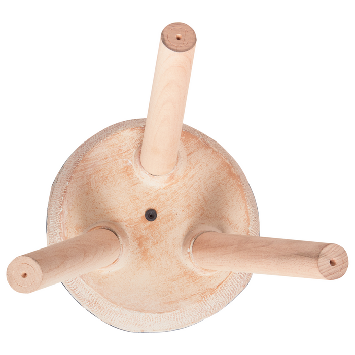 Vaso per piante Sabbia Beige Magnesio Base rotonda in legno massiccio Vaso per piante alte