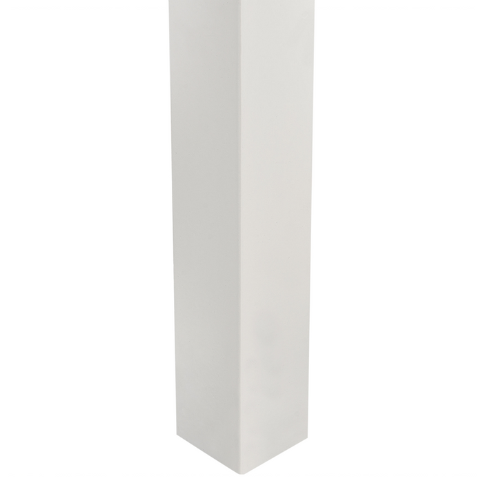 Letto singolo alto per bambini in legno di caucciù con rete a doghe in legno bianco 90 x 200 cm cameretta