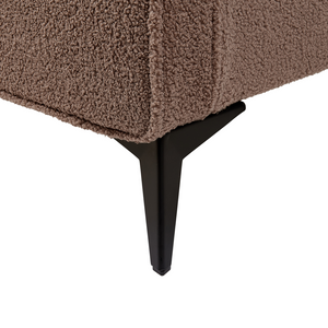 Letto matrimoniale in bouclé con struttura a doghe 160 x 200 cm stile classico camera da letto