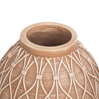 Vaso di fiori marrone chiaro per esterni e interni Boho