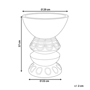Vaso di fiori marrone chiaro per esterni e interni Boho