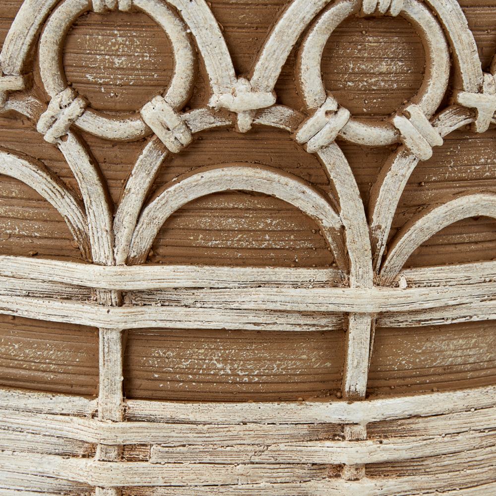 Supporto per piante Marrone chiaro Magnesio Base rotonda in legno massiccio Vaso per piante alte