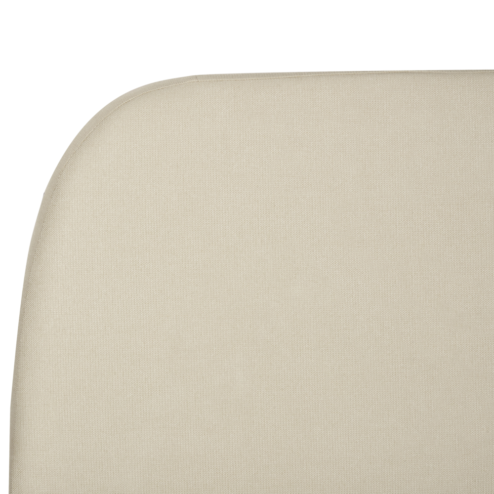 Letto ad acqua in tessuto poliestere Beige Chiaro imbottito 180 x 200 cm EU King Size Design classico tradizionale