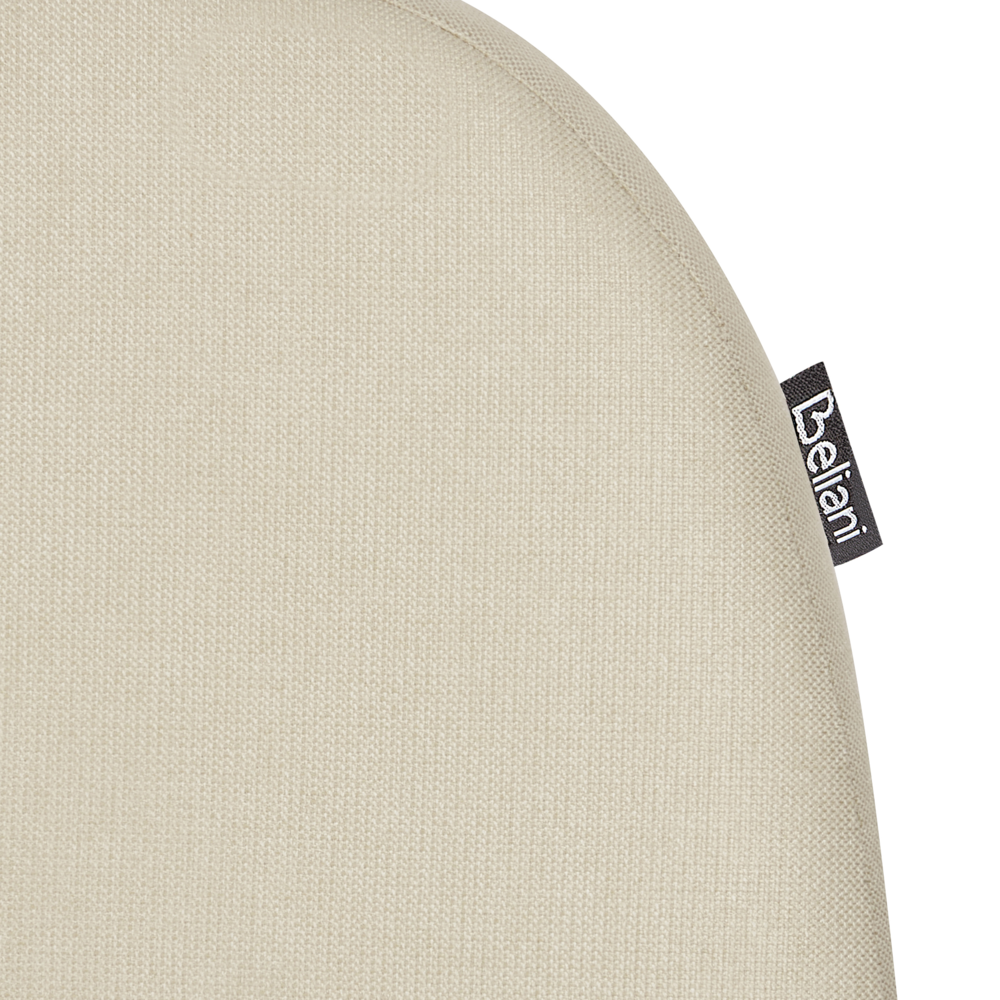 Letto ad acqua in tessuto poliestere Beige Chiaro imbottito 180 x 200 cm EU King Size Design classico tradizionale