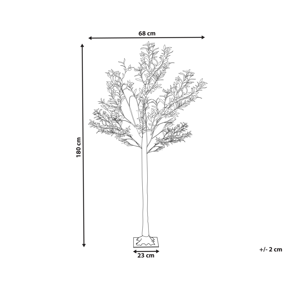 Albero di Natale artificiale verde in PVC da 180 cm preilluminato con luci LED per esterni e interni in stile scandinavo