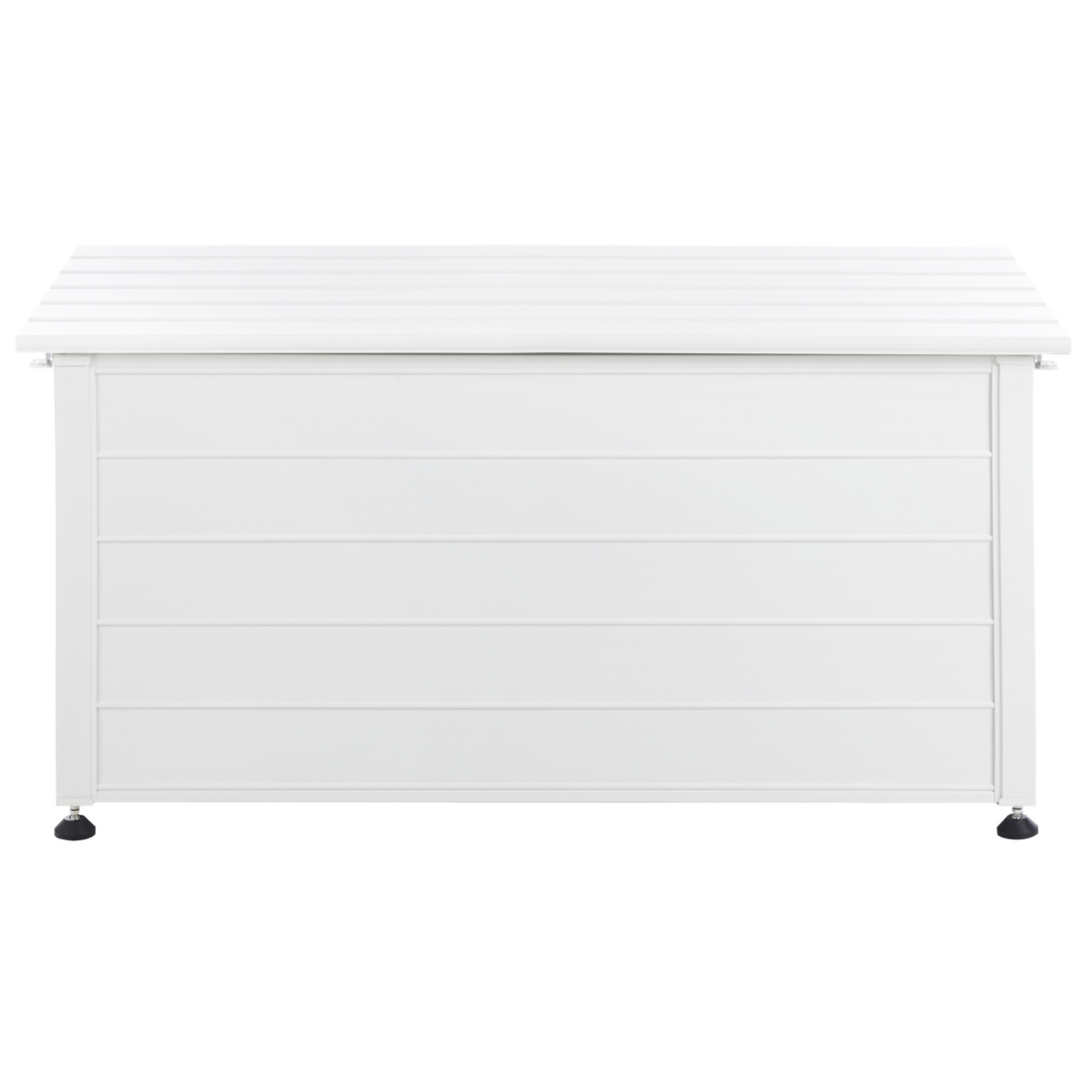 Mobile portaoggetti da giardino in alluminio bianco 123x50 cm Mobili da giardino