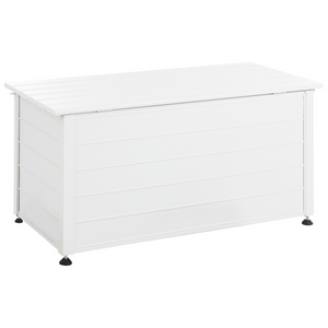 Mobile portaoggetti da giardino in alluminio bianco 123x50 cm Mobili da giardino