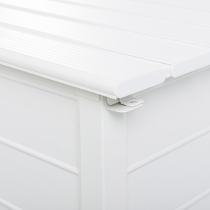 Mobile portaoggetti da giardino in alluminio bianco 123x50 cm Mobili da giardino