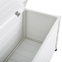 Mobile portaoggetti da giardino in alluminio bianco 113x50 cm Mobili da giardino