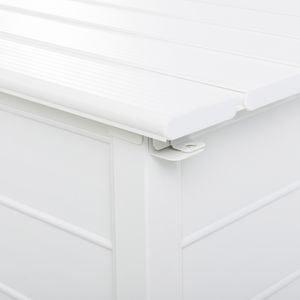 Mobile portaoggetti da giardino in alluminio bianco 113x50 cm Mobili da giardino