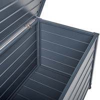 Mobile portaoggetti da giardino in alluminio grigio scuro 123x60 cm Mobili da giardino