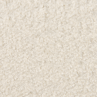 Poltrona girevole Seduta in bouclè bianco sporco Gambe in metallo stile retrò