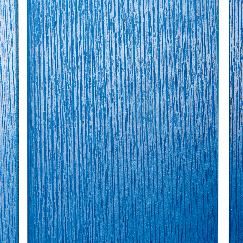 Sedia da giardino in plastica blu in legno resistente agli agenti atmosferici in stile moderno