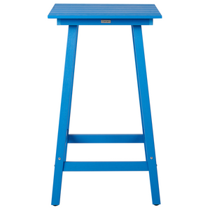 Tavolo da bar da giardino Blu in materiale sintetico 60 x 60 cm Industriale Tradizionale da giardino all'aperto per il patio