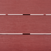 Tavolo da bar da giardino Rosso in materiale sintetico 60 x 60 cm Industriale Tradizionale da giardino all'aperto per il patio